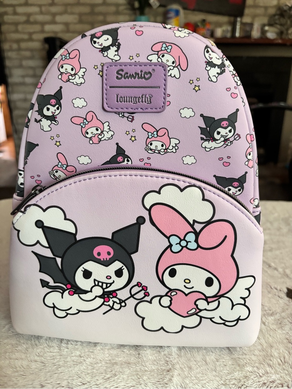 Loungefly Sanrio Kuromi & My Melody Angel Devil Mini Backpack NWT